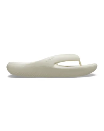 Papuci flip-flop unisex cu model uni Mellow, Bej deschis