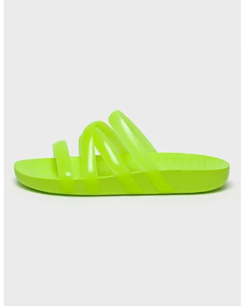 Papuci cu barete multiple, Verde lime