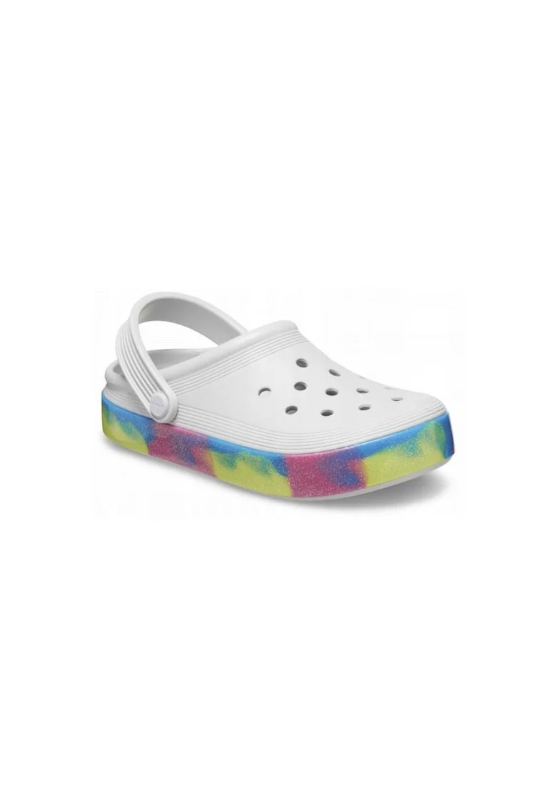 Saboti Copii,  Off Court Glitter Band 209717 Clog, Alb, Gri