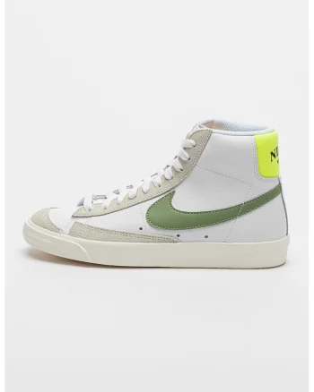 Pantofi sport mid-high de piele Blazer Mid '77, Alb/Verde