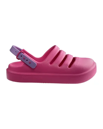 Saboti slingback cu model uni, Roz deschis