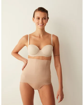 Corset cu model uni, Bej
