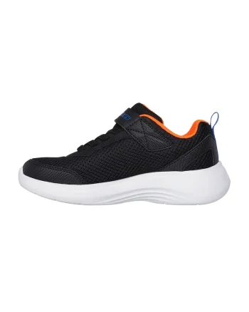 Pantofi sport cu logo si inchidere velcro Selectors-Reset Achieved, Negru