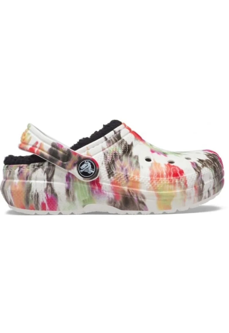 Saboti  Kids' Classic Lined Tie-Dye Graphic Clog - US Multicolor - Black/Multi, Multicolor