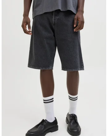 Bermude din denim, Gri antracit