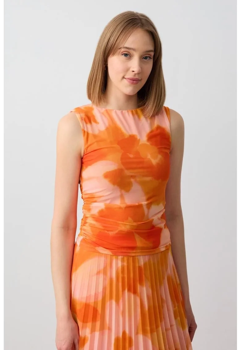 Bluza fara maneci, Portocaliu deschis
