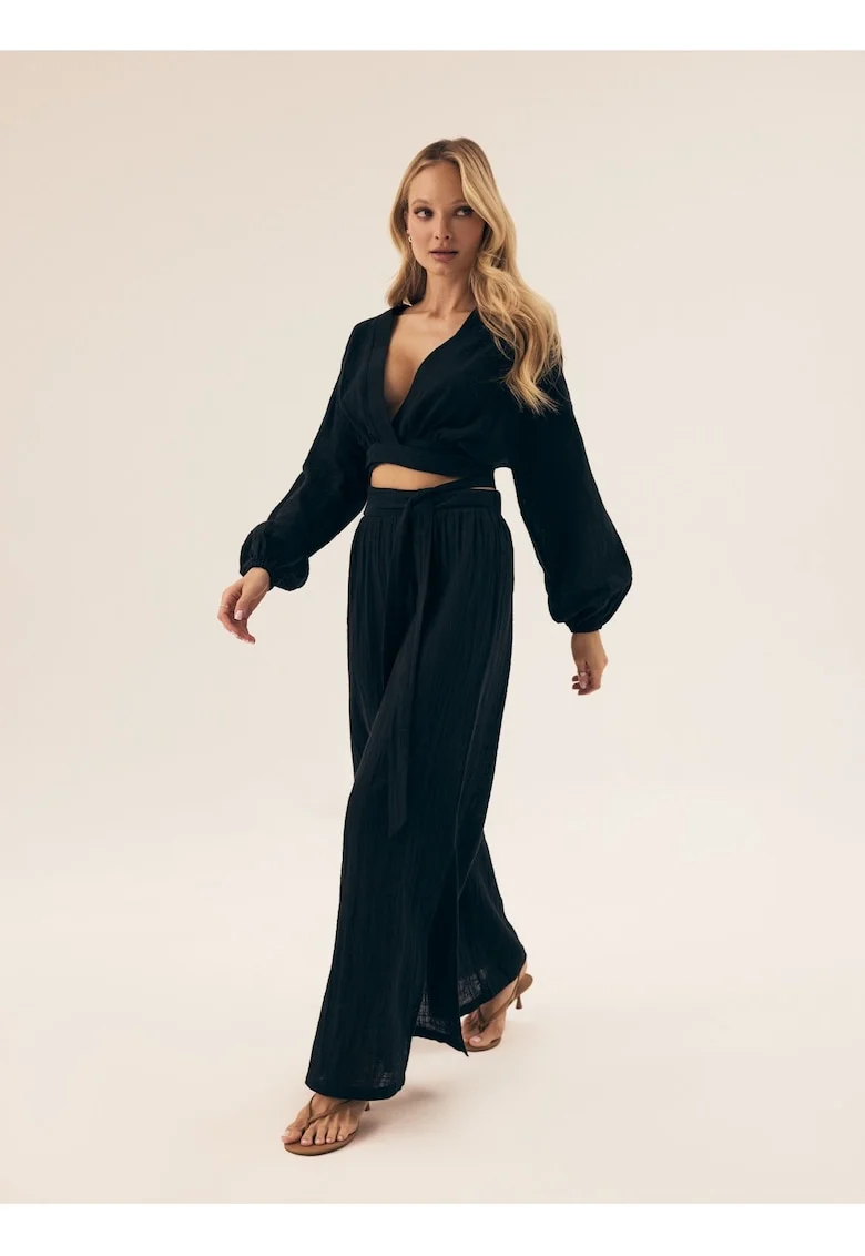 Pantaloni dama Seaside  negru, Negru
