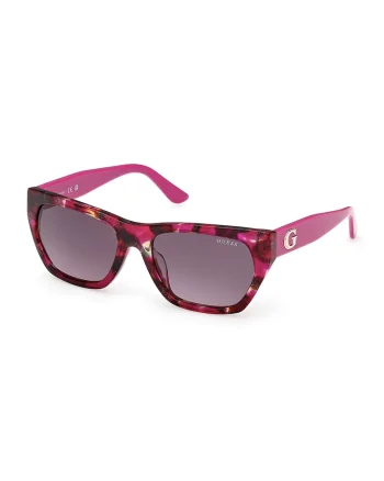Ochelari de soare wrap cu model, Roz zmeuriu