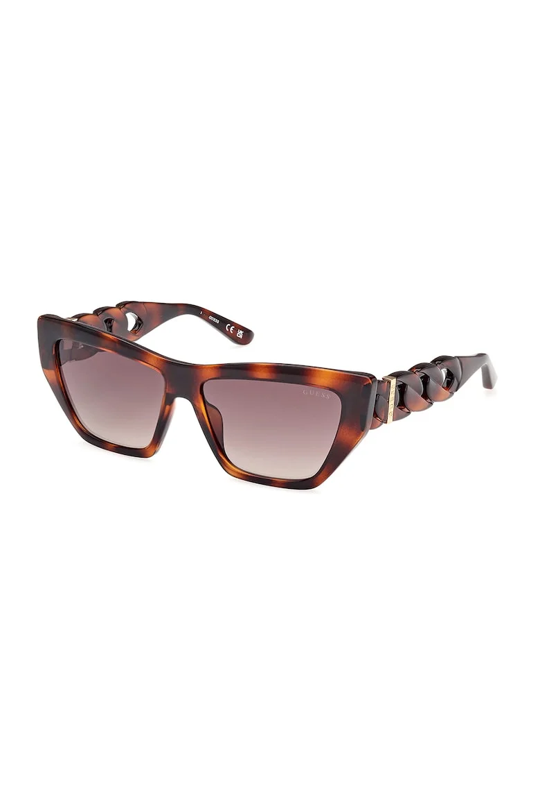 Ochelari de soare cat-eye cu lentile in degrade, Maro