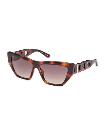Ochelari de soare cat-eye cu lentile in degrade, Maro