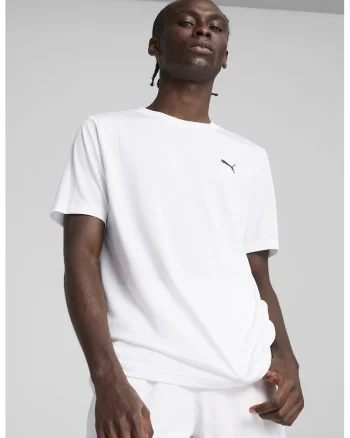 Tricou cu decolteu la baza gatului, Alb