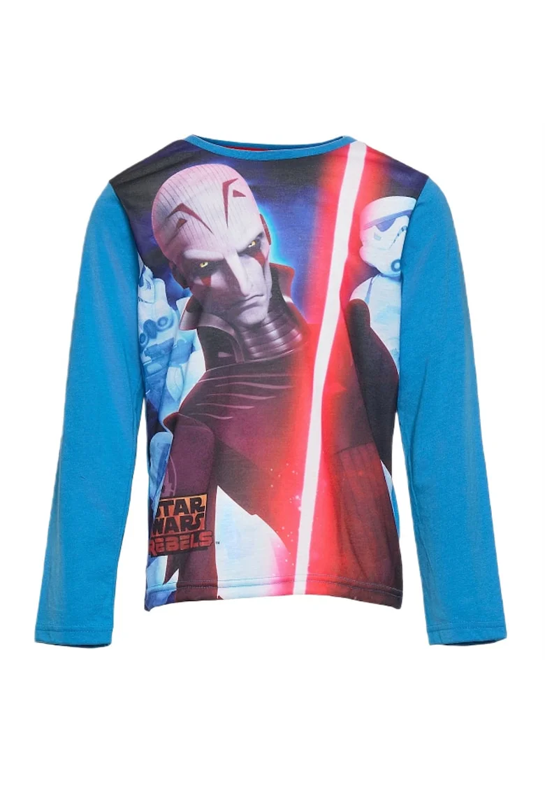 Bluza copii,  Star Wars, Bumbac/Poliester, Albastru, 104cm