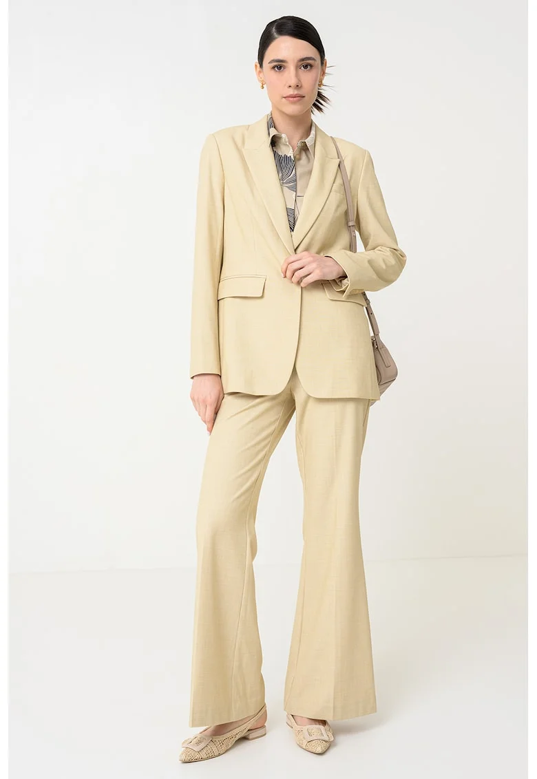 Sacou regular fit, Bej deschis