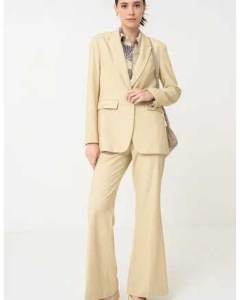 Sacou regular fit, Bej deschis