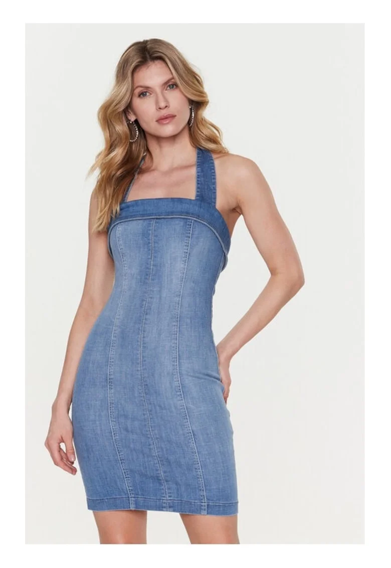 Rochie albastru bumbac, Albastru