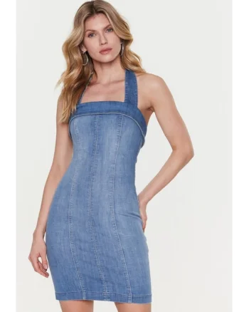 Rochie albastru bumbac, Albastru