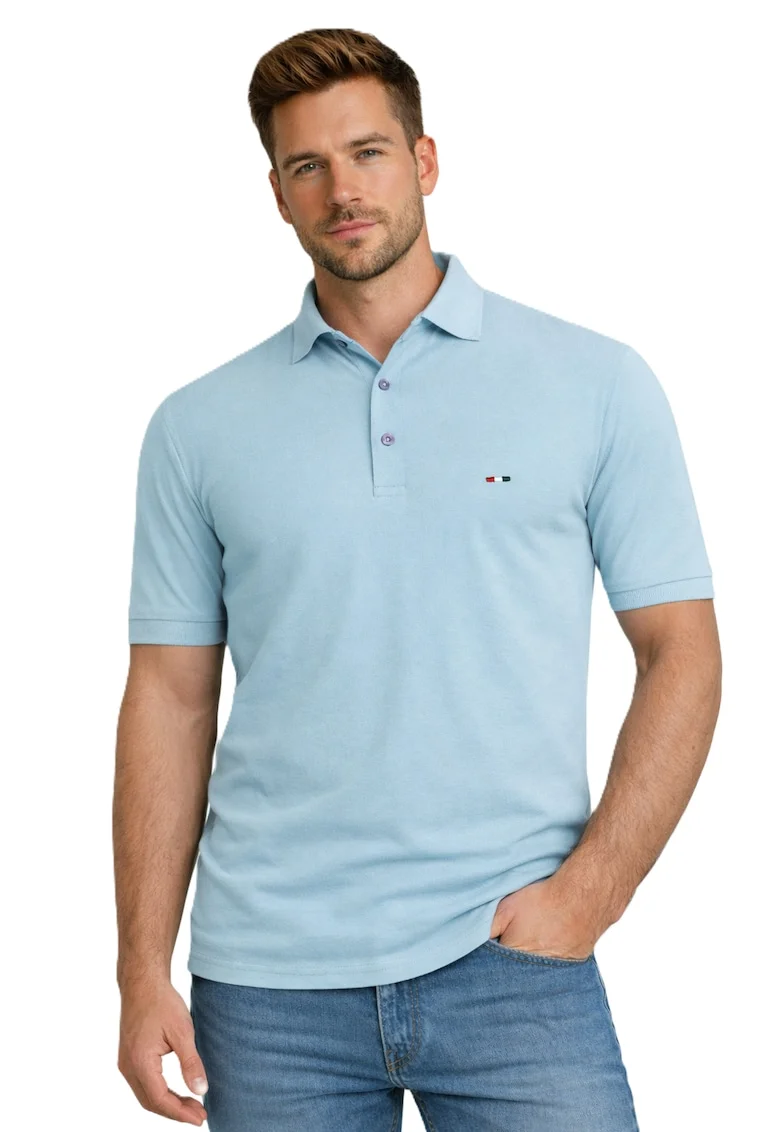 Tricou polo din material piqué