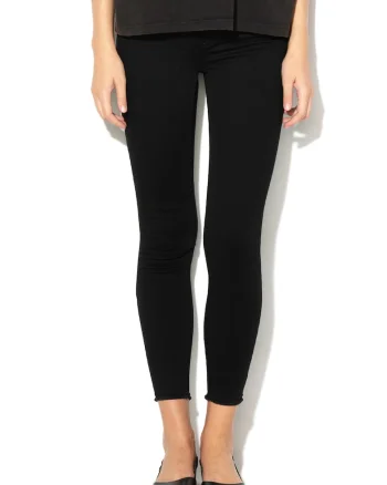 Blugi skinny cu talie medie Blush, Negru