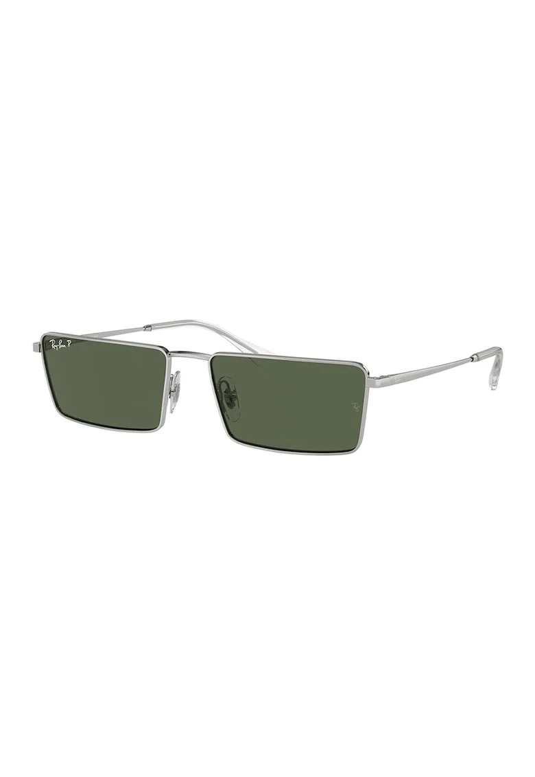 Ochelari de soare unisex cu rama metalica Emy, Argintiu