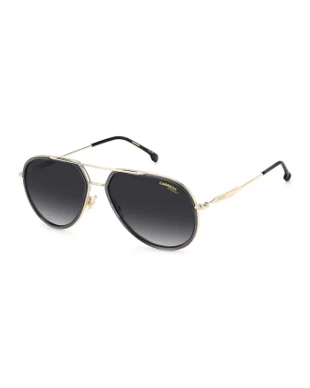 Ochelari de soare aviator unisex cu lenti2314le in degrade, Auriu rose/Gri inchis
