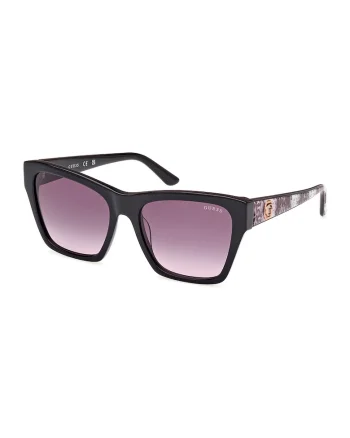 Ochelari de soare cu lentile in degrade, Auriu/Alb murdar/Violet pruna