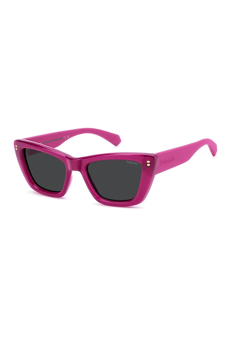 Ochelari de soare cat-eye cu lentile polarizate, Roz fandango
