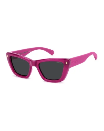 Ochelari de soare cat-eye cu lentile polarizate, Roz fandango