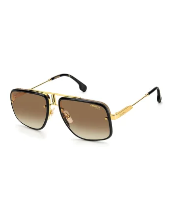 Ochelari de soare aviator unisex, Auriu/Negru
