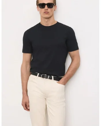 Tricou din bumbac Supima® Pure, Negru antracit