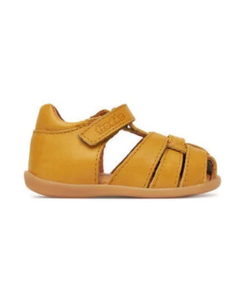 Sandale fete  G2150199-3, Piele naturala, 46589, Galben