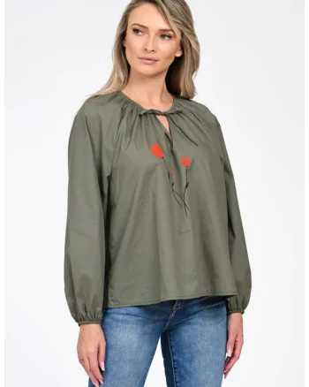 Bluza dama,  kaki, Verde