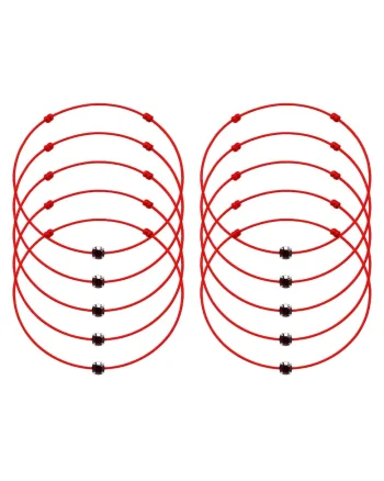 Set de bratari martisor cu cristal Preciosa - 10 bucati - 65987, Mov