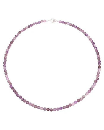 Colier din ametist cu argint 925, 40 cm