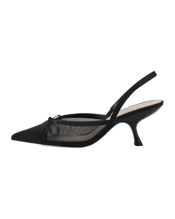 Pantofi uni cu toc masiv, Negru