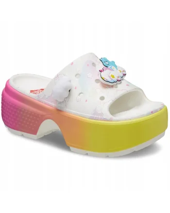 Papuci  Care Bears Stomp Slide, alb, Alb