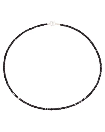 Colier din pietre de spinel cu argint 925, 40 cm