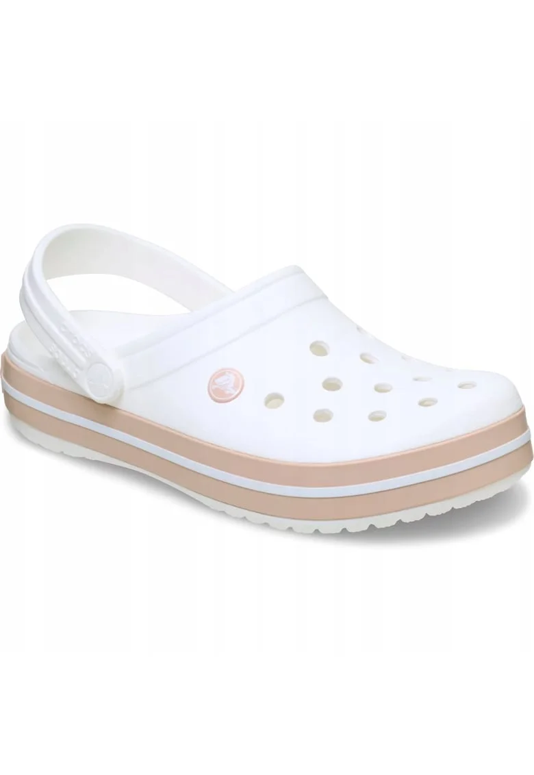 saboti barbati Crocband 11016 alb roz caramel