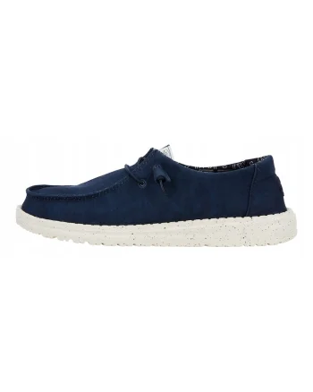 Femei, Mocasin, Wendy Stretch Canvas, Panza elastica, Bleumarin, Marime