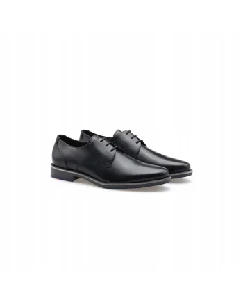Pantofi derby barbati  Drift 110, piele naturala, negru, marimea