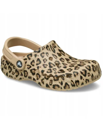 barbati, saboti, Baya Seasonal Printed Clog 206230, Gold Leopard, Maro