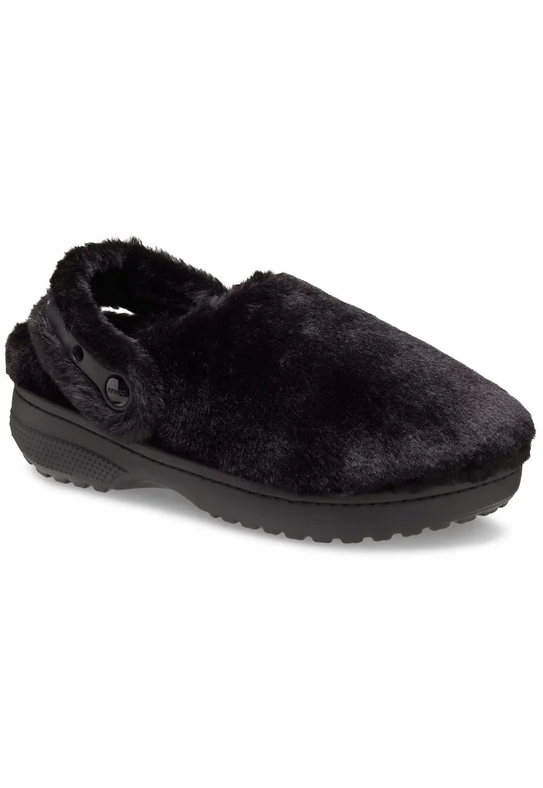 barbati, saboti de casa imblaniti, Classic Unfurgettable Clog 211116, negru, Negru