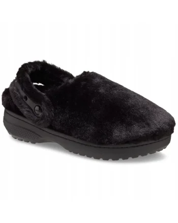 barbati, saboti de casa imblaniti, Classic Unfurgettable Clog 211116, negru, Negru