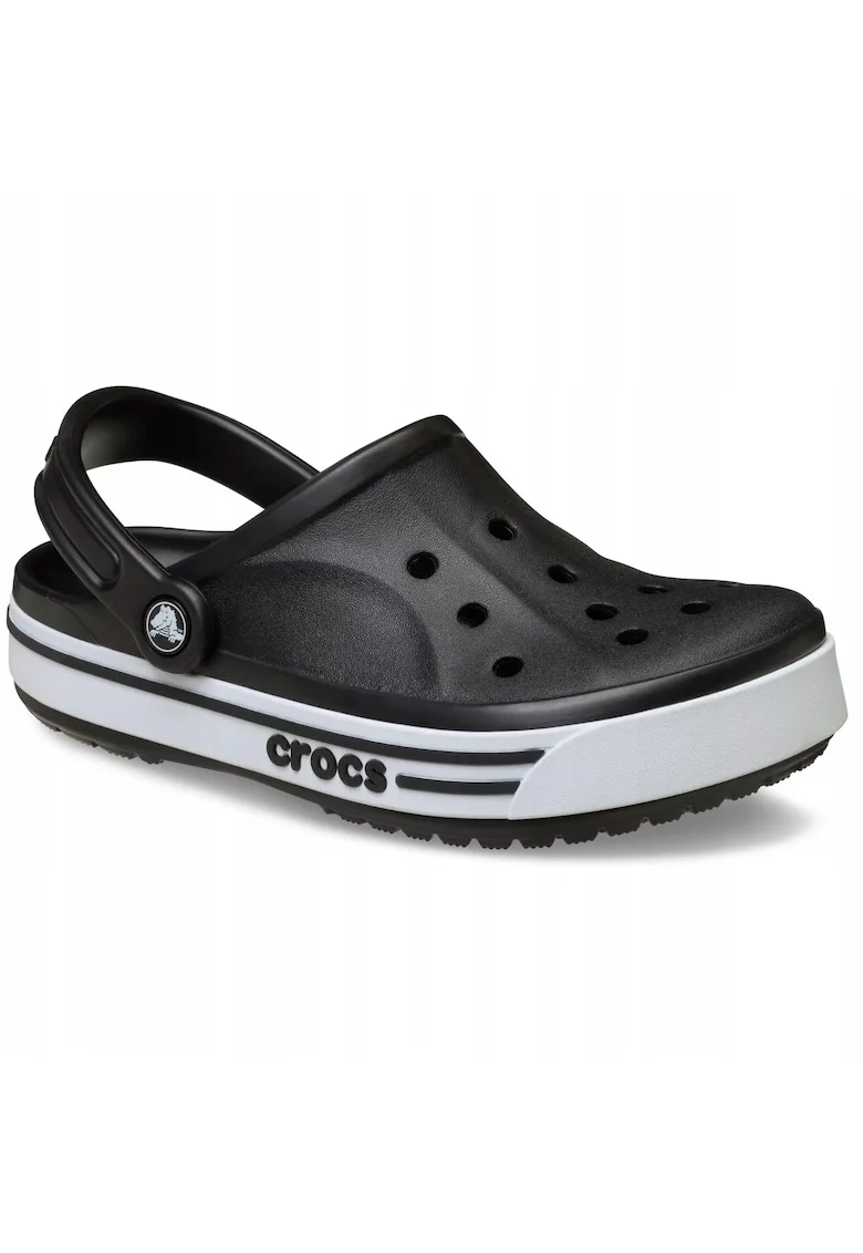 Saboti Bayaband Sport Clog negru alb, Negru