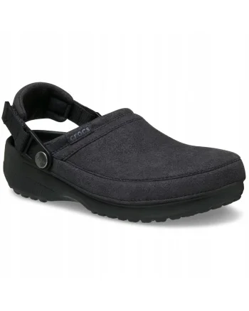 Femei, Saboti, Classic Crafted Vegan Suede Clog 211930, Negru, Negru