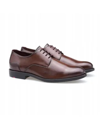 Pantofi derby  EEZY 110, piele maro, Maro