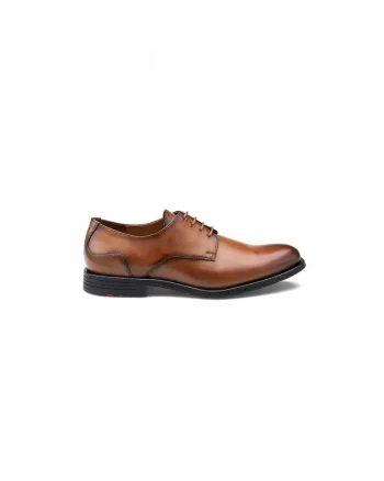 Pantofi derby  Eezy 110, piele maro cognac, Maro