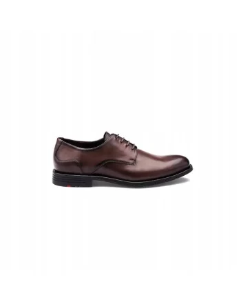 Pantofi derby bărbați  EEZY 110, piele naturală, maro, Maro