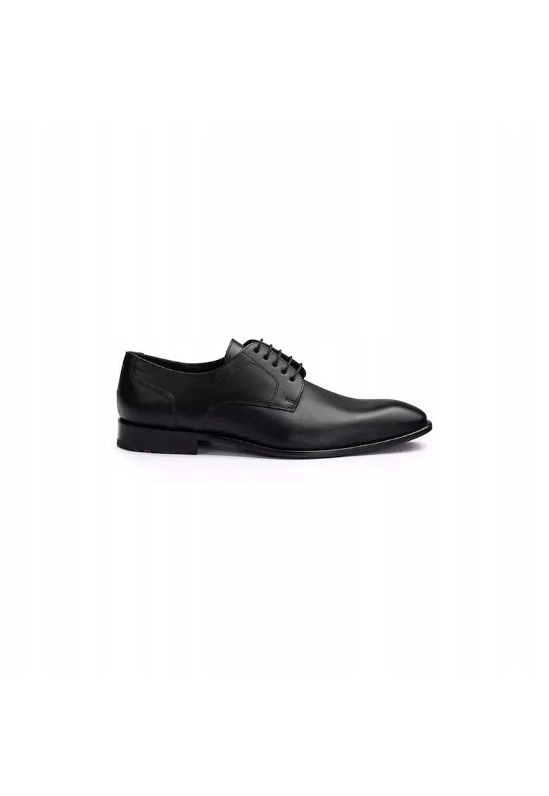 Pantofi derby barbati  Leno 110, piele naturala, Negru