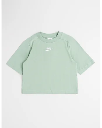 Tricou cu decolteu rotund, Verde sparanghel