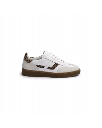 Sneakers femei BRAVA, piele naturala, alb, Alb